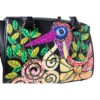 hand painted premium leather hand bag