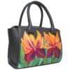 Hand painted bag - premium leather